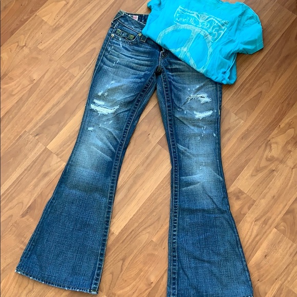 True Religion Denim - Authentic BOTTLE CAP True Religion Carrie Jeans